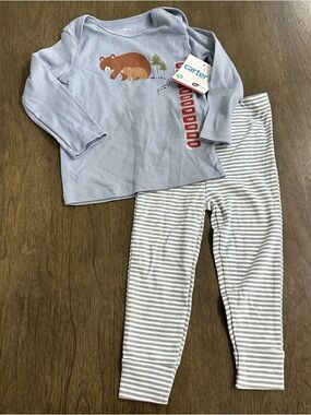 NWT Carter's Blue Bear Two-Piece Kids Set 18 Months
